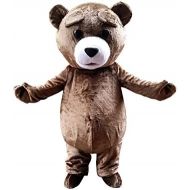 Sinoocean Teddy Bear Adult Halloween Easter Mascot Costume Fancy Dress Outfit Suit