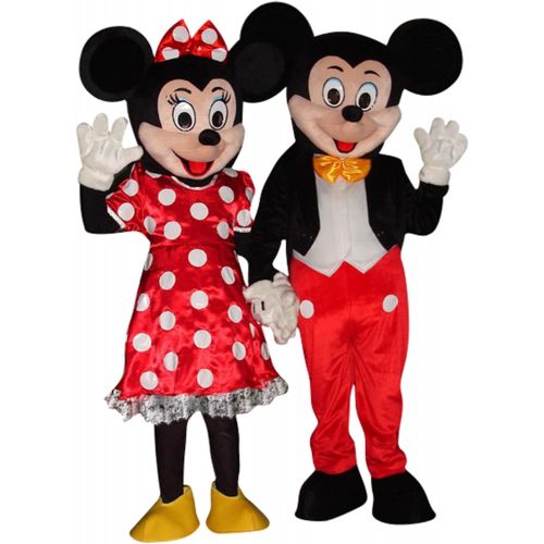  Sinoocean Mickey Mouse Adult Halloween Easter Mascot Costume Fancy Dress Outfit