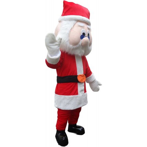  Sinoocean Santa Claus Christmas Adult Mascot Costume Fancy Dress Cosplay Outfit