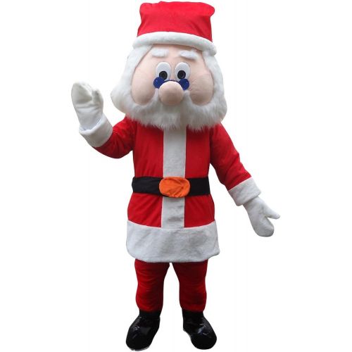  Sinoocean Santa Claus Christmas Adult Mascot Costume Fancy Dress Cosplay Outfit