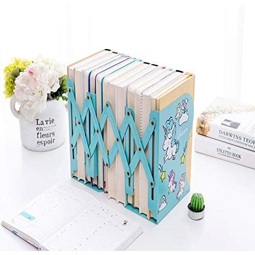  [아마존베스트]Sinrextraonry Adjustable Purple Unicorn Bookends - Unicorn Decor - Kids Bookends - Girls Room - Unicorn Gifts (Green)