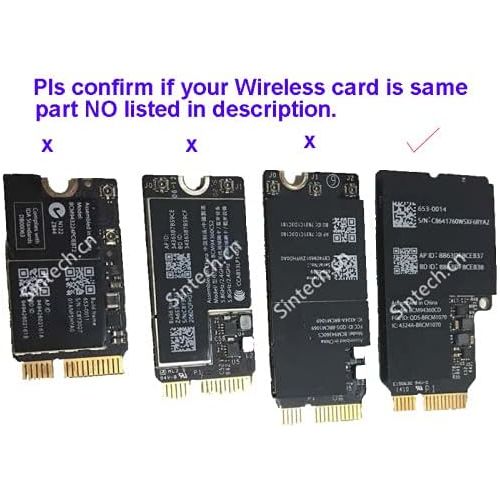  Sintech M.2 A/E Key Adapter Card,Compatible with Broadcom BCM94360CD BCM94331CD