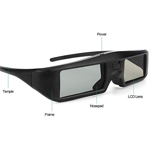  [아마존베스트]2X 3D Active Shutter Glasses Rechargeable - Sintron ST07-BT for RF 3D TV, 3D Glasses for Sony, Panasonic, Samsung 3D TV, Epson 3D projector, Compatible with TDG-BT500A TDG-BT400A T