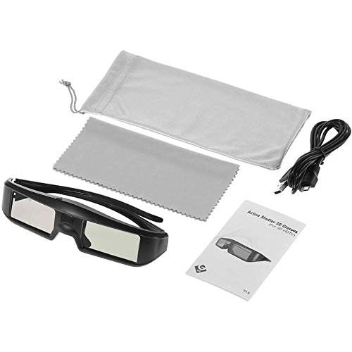  [아마존베스트]2X 3D Active Shutter Glasses Rechargeable - Sintron ST07-BT for RF 3D TV, 3D Glasses for Sony, Panasonic, Samsung 3D TV, Epson 3D projector, Compatible with TDG-BT500A TDG-BT400A T