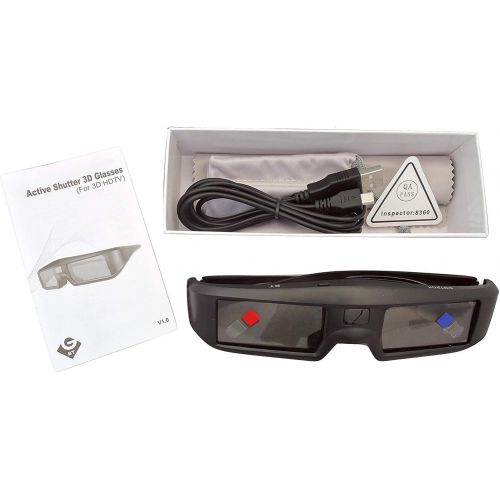  [아마존베스트]2X 3D Active Shutter Glasses Rechargeable - Sintron ST07-BT for RF 3D TV, 3D Glasses for Sony, Panasonic, Samsung 3D TV, Epson 3D projector, Compatible with TDG-BT500A TDG-BT400A T