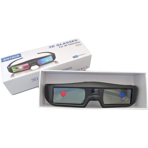  [아마존베스트]2X 3D Active Shutter Glasses Rechargeable - Sintron ST07-BT for RF 3D TV, 3D Glasses for Sony, Panasonic, Samsung 3D TV, Epson 3D projector, Compatible with TDG-BT500A TDG-BT400A T