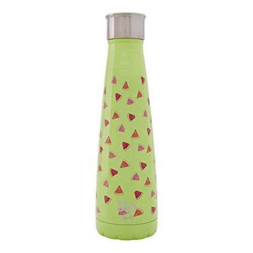  Sip by Swell Watermelon Cooler-Double-Layered Vacuum-Insulated Keeps Food and Drinks Cold and Hot-with No Condensation-BPA Free Water Bottle, 15oz