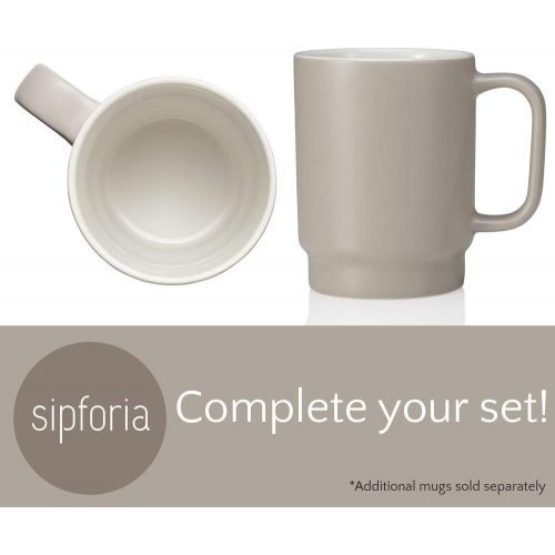  [아마존베스트]Sipforia Coffee Savor - Keep your coffee and tea hot | Cup warmer set for desk | New bone china porcelain | Modern design | Hot beverage enhancer | Coffee lovers dream | Dishwasher