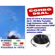 Sirio Antenna Sirio SY 27-4 4 Elements 26.5 to 30 MHz CB/10M Yagi Beam Antenna w/ 100Ft Coax