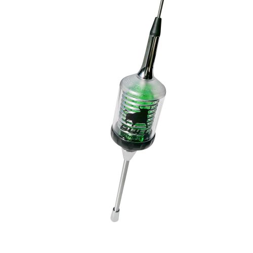  Sirio Antenna Sirio Bull Trucker 3000 3/8 3500W CB & 10M Mobile Antenna with Shaft - Green LED!