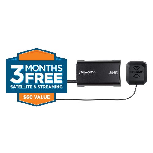  SiriusXM SXV300v1 Connect Vehicle Tuner Kit for Satellite Radio with Free 3 Months Satellite and Streaming Service