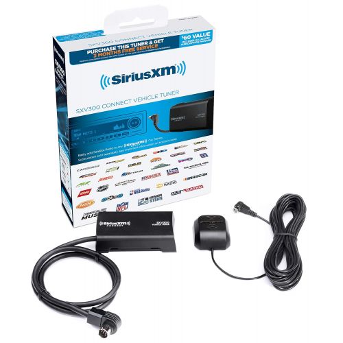  SiriusXM SXV300v1 Connect Vehicle Tuner Kit for Satellite Radio with Free 3 Months Satellite and Streaming Service