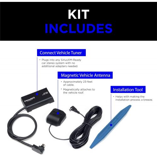  [아마존베스트]SiriusXM SXV300AZV1 Connect Vehicle Tuner Kit for Satellite Radio with Installation Tool & Free 3 Months Satellite and Streaming