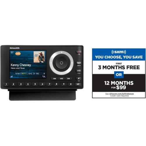  [아마존베스트]SiriusXM SXPL1V1 Onyx Plus Satellite Radio with Vehicle Kit, Receive 3 Months Free Service with Subscription  Enjoy SiriusXM Through your Cars In-Dash Audio System on this Dock &