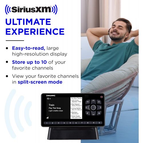  [아마존베스트]SiriusXM SXEZR1H1 Onyx EZR Satellite Radio with Home Kit, Receive Free 3 Months Service with Subscription  Enjoy SiriusXM in your Home or on Your Powered Audio Speakers