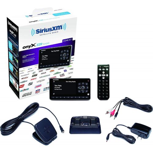  [아마존베스트]SiriusXM SXEZR1H1 Onyx EZR Satellite Radio with Home Kit, Receive Free 3 Months Service with Subscription  Enjoy SiriusXM in your Home or on Your Powered Audio Speakers