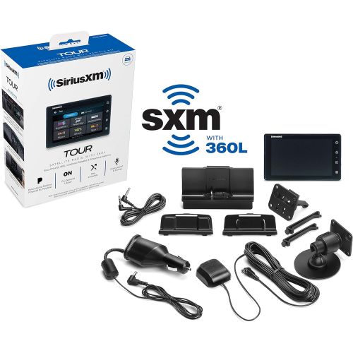  [아마존베스트]SiriusXM SXWB1V1 Tour Satellite Radio with 360L, with Included Vehicle Kit and Free 3 Months Satellite and Streaming Service