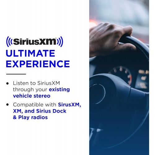  SiriusXM SXPL1H1 Onyx Plus Satellite Radio with Home Kit with Free 3 Months Satellite and Streaming Service & SXDV3 Satellite Radio Vehicle Mounting Kit with Dock and Charging Cabl