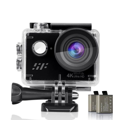  Sport Action Camera 4K, Siroflo 12MP 1080P Full HD Sports Cam with Remote Control, 98ft Underwater Camera DV Camcorder 170 Degree Wide Angle Lens and 2 Rechargeable Batteries and A