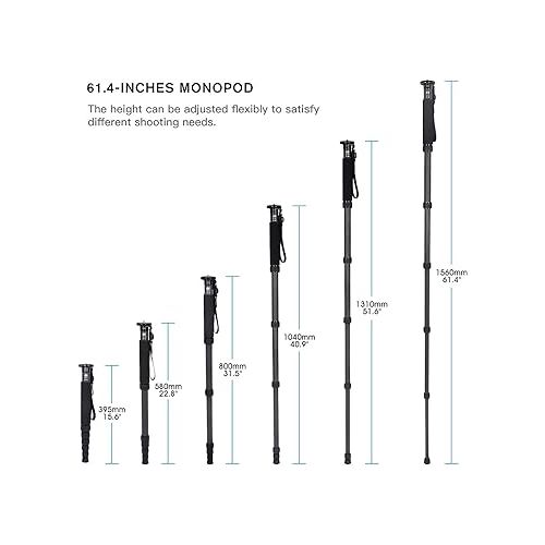  SIRUI P-326 6 Section Carbon Fiber Monopod