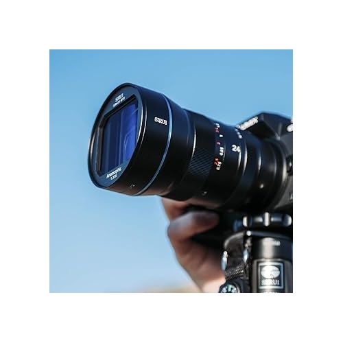  SIRUI 24mm Anamorphic Lens F2.8 1.33X APS-C Camera Lens for E Mount, Blue Flare