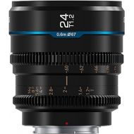 SIRUI Night Walker 24mm T1.2 S35 Cine Lens, Large Aperture Manual Focus Lens (MS24E-B, E Mount, Black)