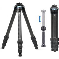 SIRUI AM-284 Carbon Fiber Tripod with Two-Section Carbon Fiber Center Column, Max Height 59.8″, Max Load 15kg (AM284+SL200)