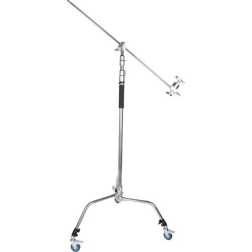  Sirui C-STAND-02 C-Stand with Boom Arm, Casters, and Sandbag (Chrome)