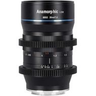 SIRUI 35mm F1.8 1.33X APS-C Anamorphic Lens Cinema Lens for MFT Mount, Blue Flare