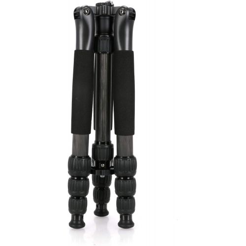  Sirui T-2204S T-S Series Carbon Fiber Travel Tripod / Monopod, 33 lb Capacity, Black