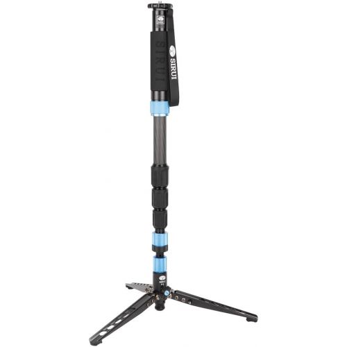  Sirui 6952060001753 P-424SR Carbon Fiber Photo/Video Monopod, Extends to 75, Supports 26.5 lb, Gray