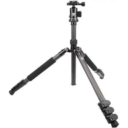  Sirui SUET1204 Carbon Fiber Tripod Kit with E-10 Ball Head and Case, Gray