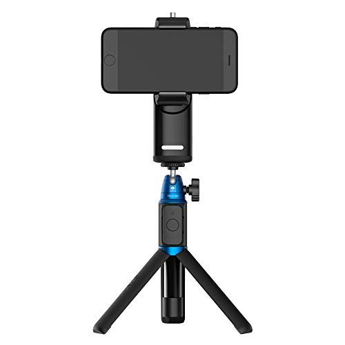  SIRUI VK-2K Handheld Gimbal Stabilizer and Selfie Stick Black, Compatible with Most Smartphones, with Fill Light, Mirror and Bluetooth Connecting