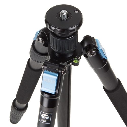  Sirui W-1204 4-Section Waterproof Carbon Fiber Tripod, 33.1lbs Capacity, 65 Maximum Height