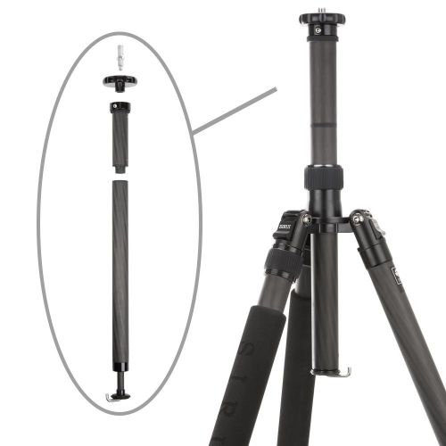  Sirui SIRUI N-2204X 4 Section Pro Carbon Fiber Tripod with Travel Bag (Max Load 33lb)