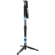 Sirui P-224S Carbon Fiber PhotoVideo Monopod, 63 Max Height, 17.6 lbs Load Capacity, 4-Legs Sections