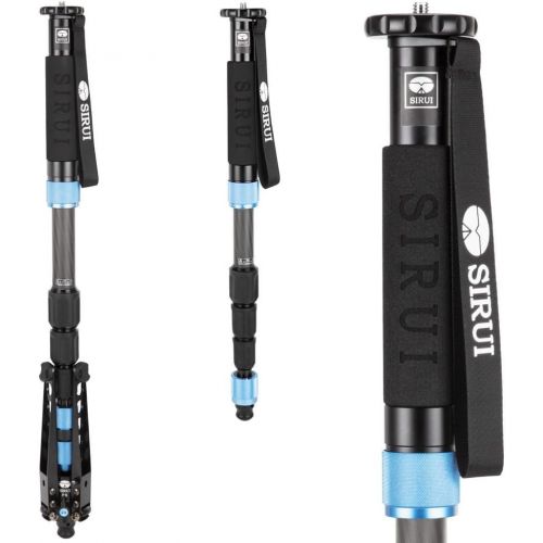  Sirui P-224S Carbon Fiber PhotoVideo Monopod, 63 Max Height, 17.6 lbs Load Capacity, 4-Legs Sections