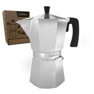 6 Cup Moka Pot (Mocha Pot) - Stovetop Espresso Maker - The Perfect Stove Top Italian Coffee Maker - Sisitano