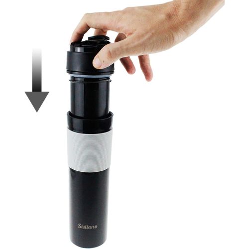  [아마존베스트]Sisitano Portable French Press Coffee Maker With Tumbler Mug For Travel. Brew Perfect Coffee With Our Mini French Press Plunger (11.8 Oz). Great for Camping, Backpacking, Commuters and Your