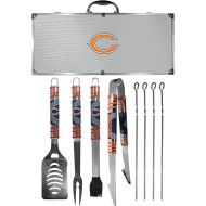 NFL Siskiyou Sports Fan Shop Chicago Bears Steel Tailgater BBQ Set w/Case 8 piece Gray