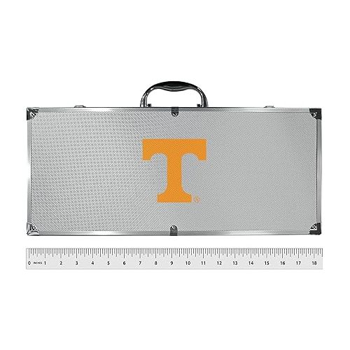  NCAA Siskiyou Sports Fan Shop Tennessee Volunteers Steel Tailgater BBQ Set w/Case 8 piece Gray