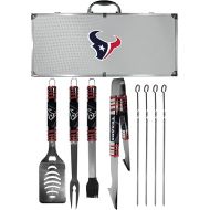 NFL Siskiyou Sports Fan Shop Houston Texans Steel Tailgater BBQ Set w/Case 8 piece Gray