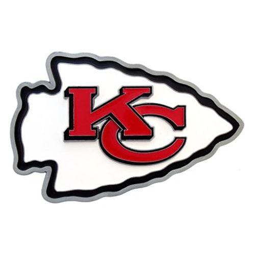  Siskiyou NFL Kansas City Chiefs Large Logo Hitch Cover, Class II & III