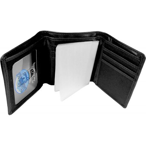  Siskiyou NFL Unisex Embossed Leather Tri-fold Wallet