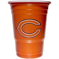 NFL Chicago Bears Plastic Game Day Cups, Orange, Adult, 18 count