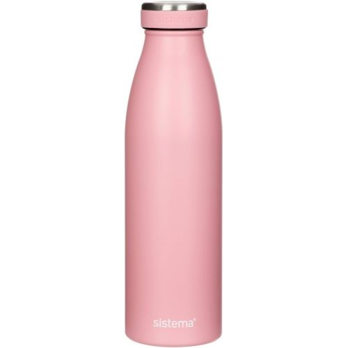  [아마존 핫딜]  [아마존핫딜]Sistema Stainless Steel Bottle, 500ml (Assorted Colours)