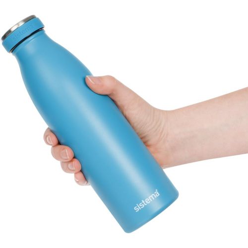  [아마존 핫딜]  [아마존핫딜]Sistema Stainless Steel Bottle, 500ml (Assorted Colours)