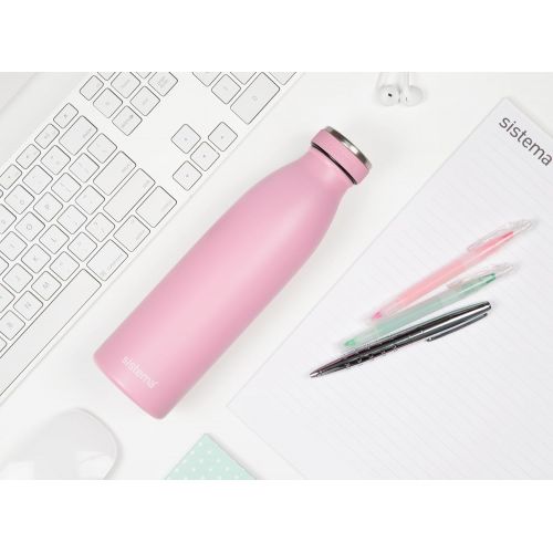  [아마존 핫딜]  [아마존핫딜]Sistema Stainless Steel Bottle, 500ml (Assorted Colours)