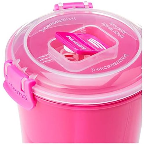  Sistema Microwave Suppentasse, 656ml, pink