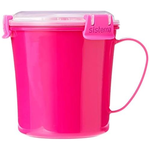  Sistema Microwave Suppentasse, 656ml, pink